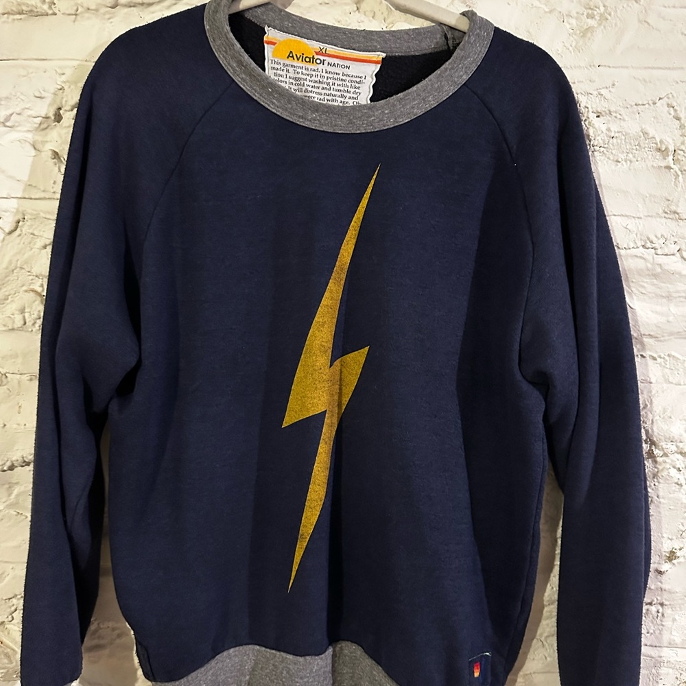 Reversible Aviator Nation Crew Neck Sweatshirt